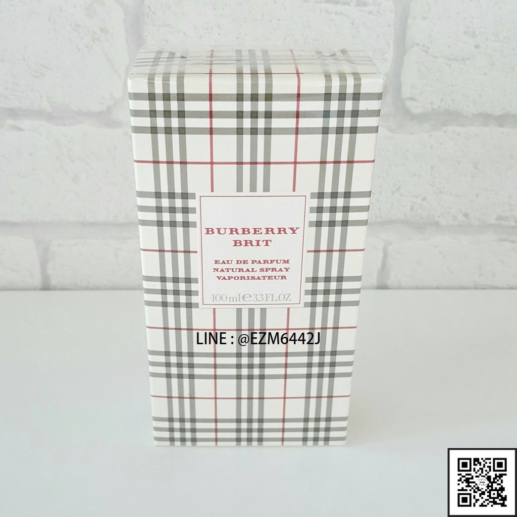 น้ำหอมแท้ BURBERRY BRIT FOR WOMEN EAU DE PARFUM SPRAY 100 ML ของใหม่ กล่องขายซีล เหมือนกับห้าง