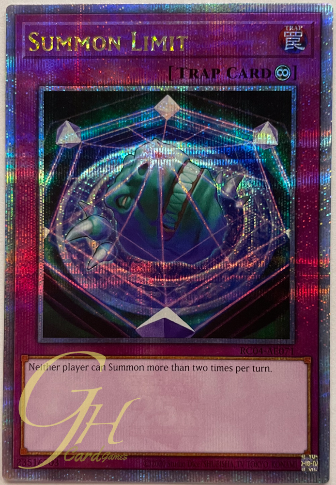 Yugioh [RC04-AE071] Summon Limit (Secret Rare)