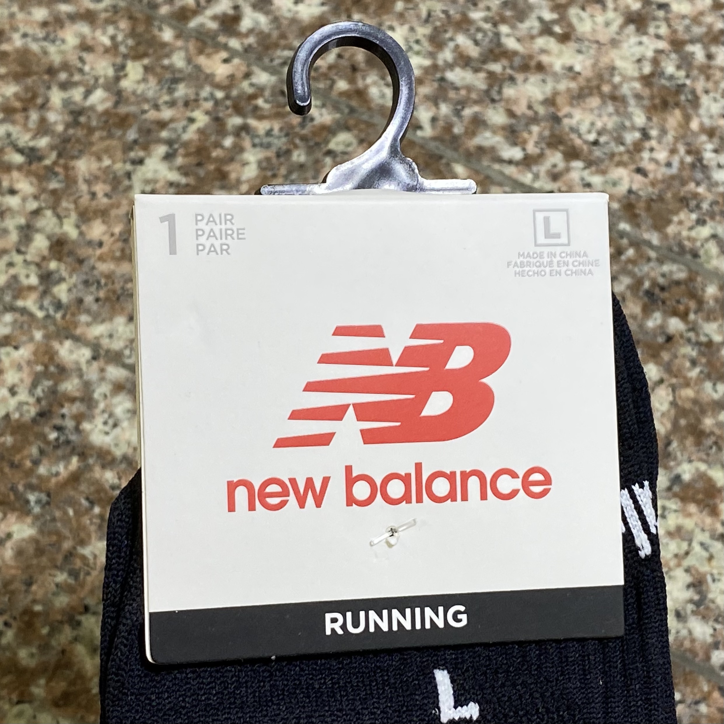 ถุงเท้าวิ่ง New Balance Running Socks ‘BLACK’ (M,L)