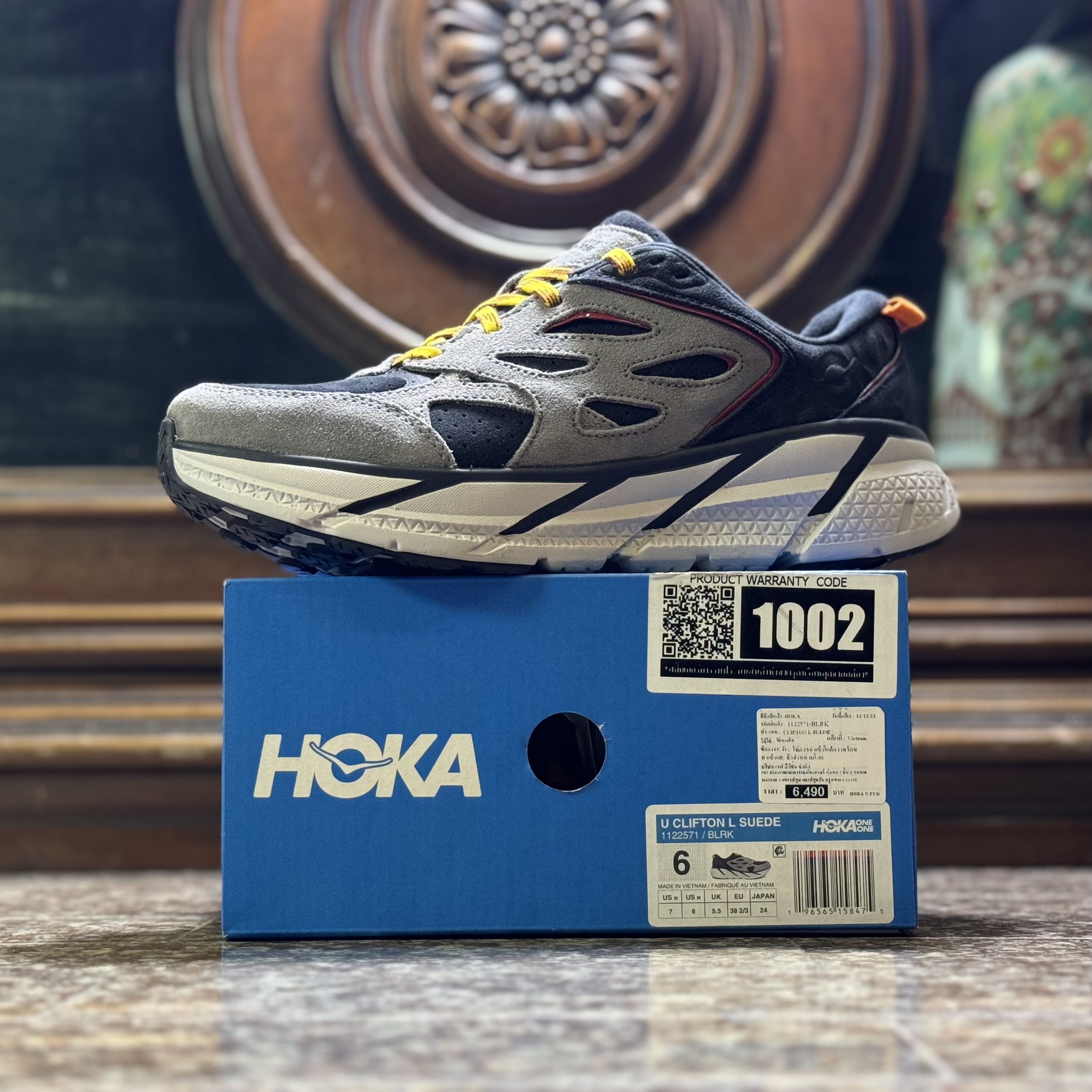 รองเท้า HOKA Clifton L Suede ‘Lunar Rock’ EXCLUSIVE (M5.5-11US)
