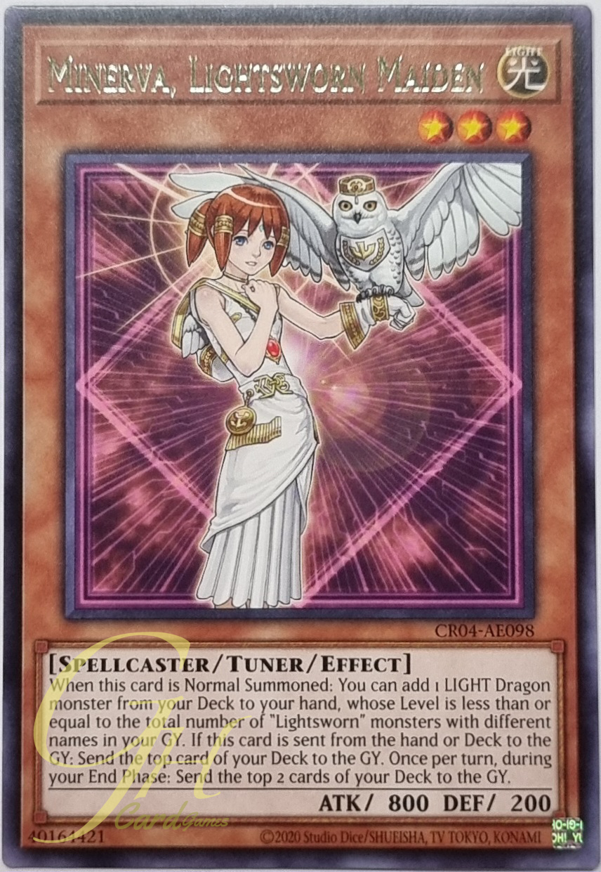 Yugioh [CR04-AE098] Minerva, Lightsworn Maiden (Rare)