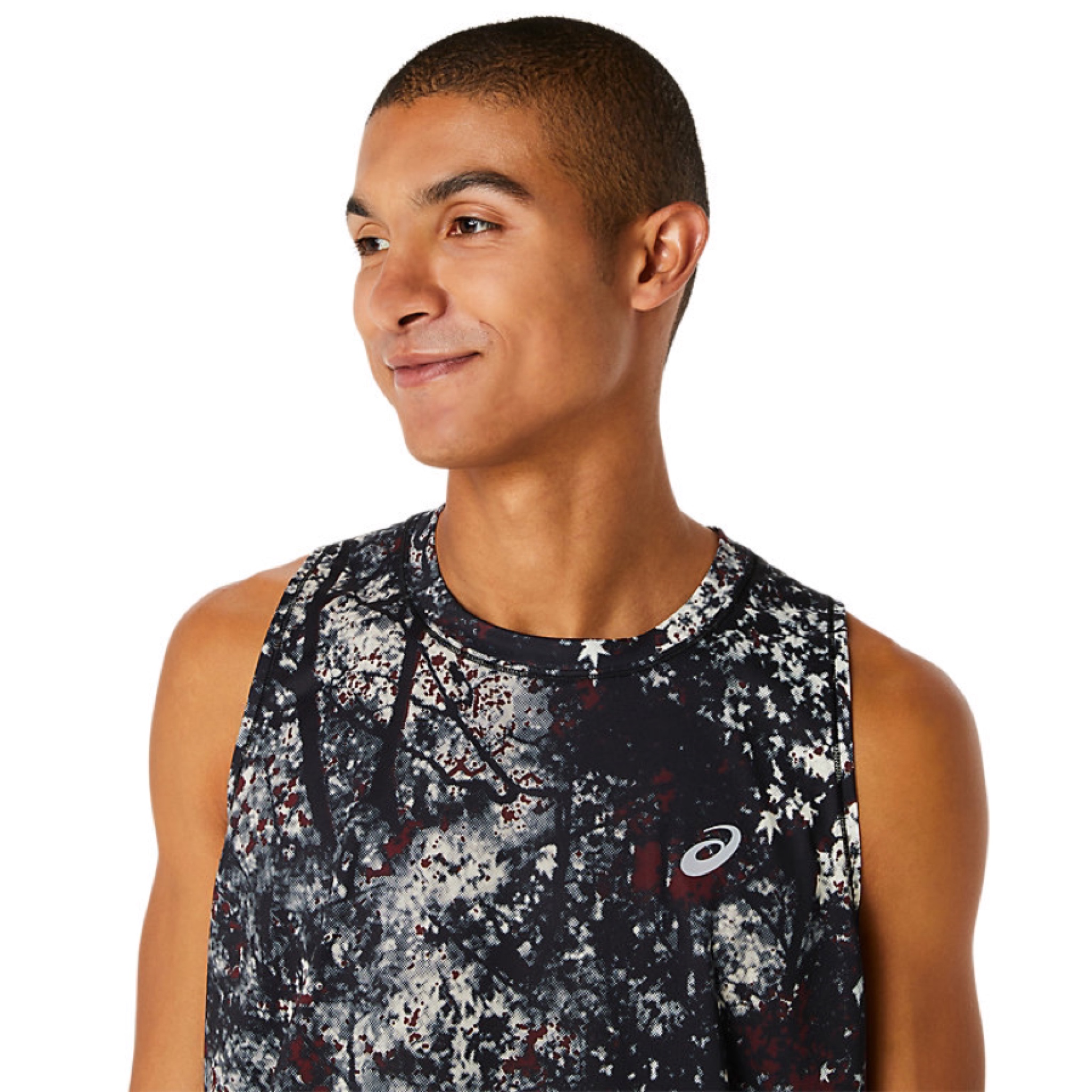 เสื้อวิ่ง ASICS All Over Print Singlet (S,M,L)