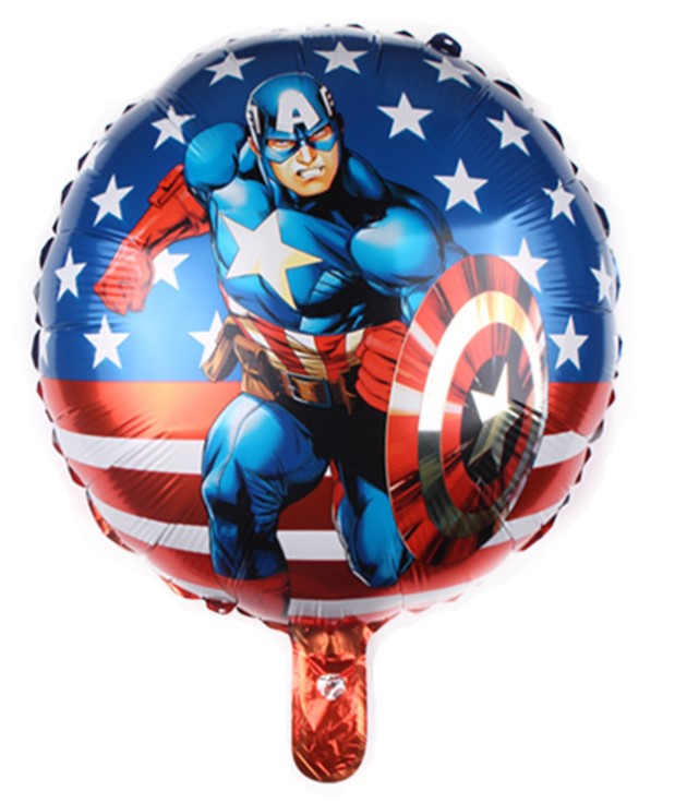 ลูกโป่งฟอยกัปตันอเมริกา Super Hero foil balloon ขนาด 18 นิ้ว