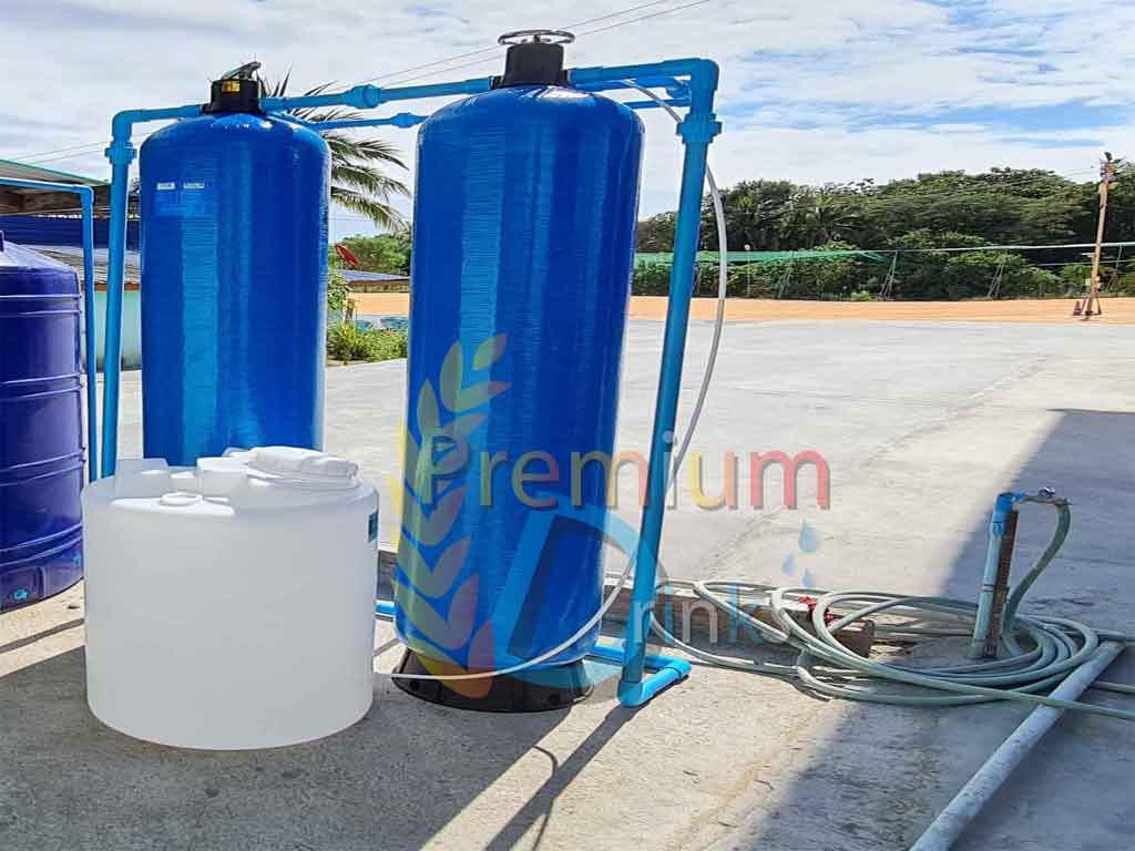 ชุดถังกรองน้ำใช้ ถังคาร์บอน+ถังเรซิ่น +ชุดถังล้างเรซิ่น100ลิตร+เกลือ25ลิตร ราคาพร้อมติดตั้ง