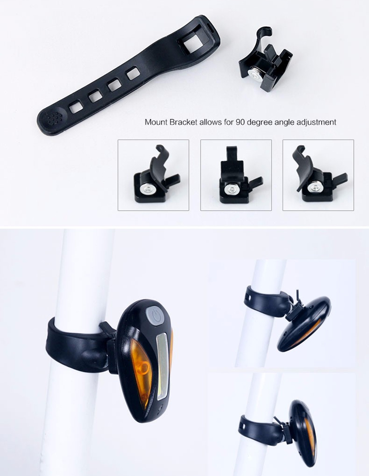ไฟท้ายจักรยาน 3 สี RAYPAL รุ่น RPL-2267 ชาร์ต USB