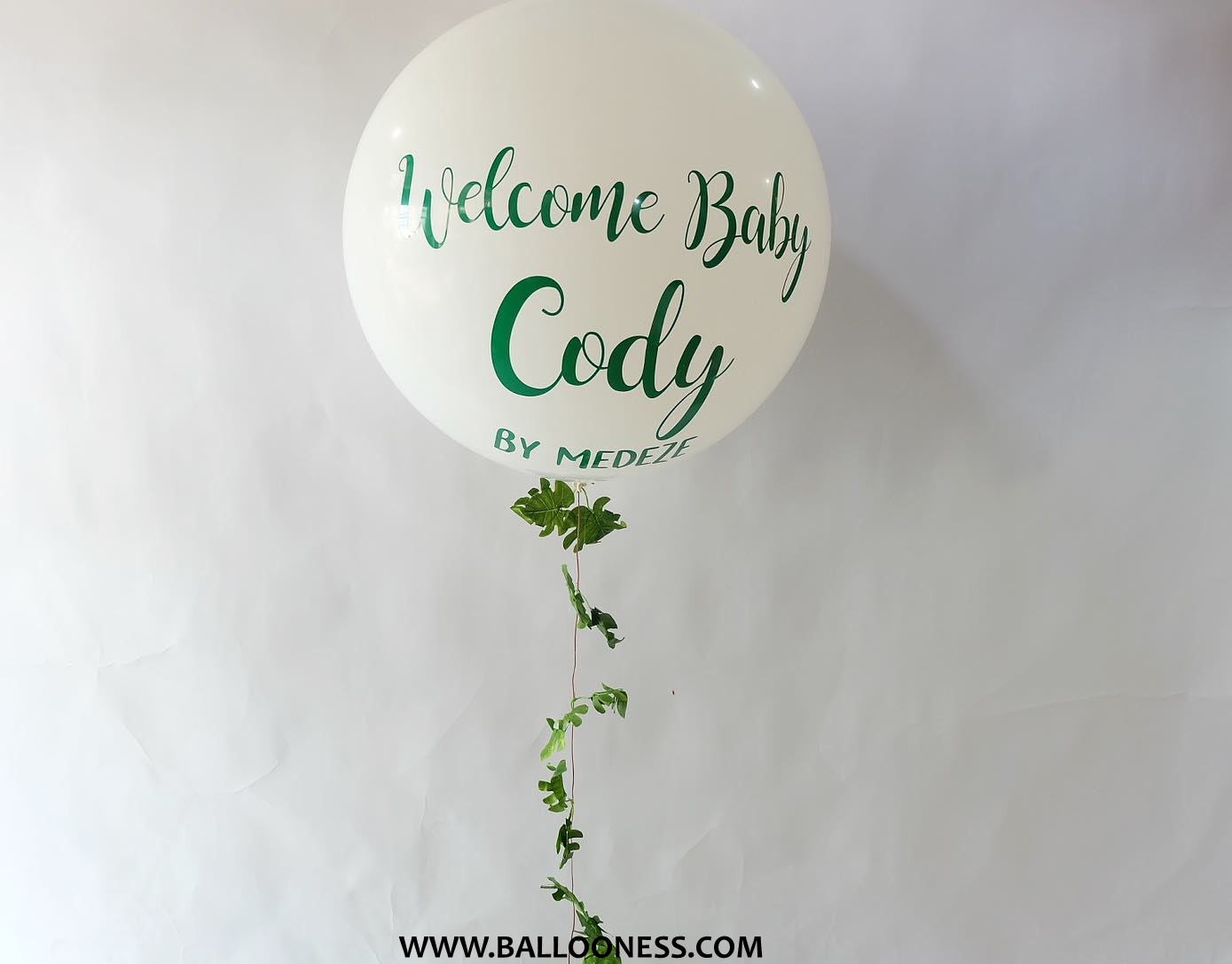 ลูกโป่งเด็กแรกเกิด สีขาว ขนาด 36 นิ้ว / Big Balloon Welcome baby White 36-inch