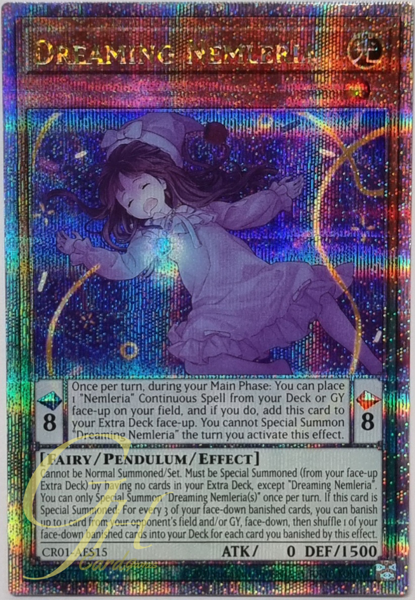 Yugioh [CR01-AES15] Dreaming Nemleria (Quarter Century Secret Rare)