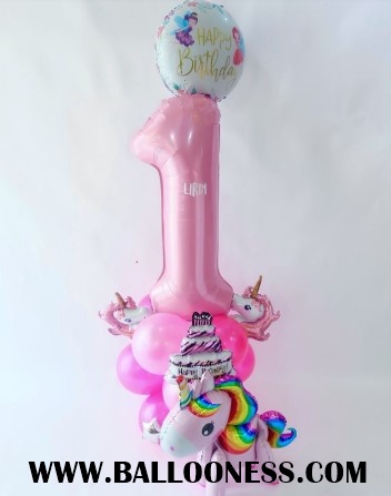 ฐานตัั้งตัวเลขธีมยูนิคอร์น / Set Number stand Thame Unicorn