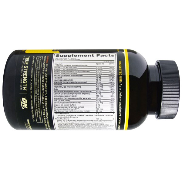 Optimum Nutrition, Opti-Men, 240 Tablets