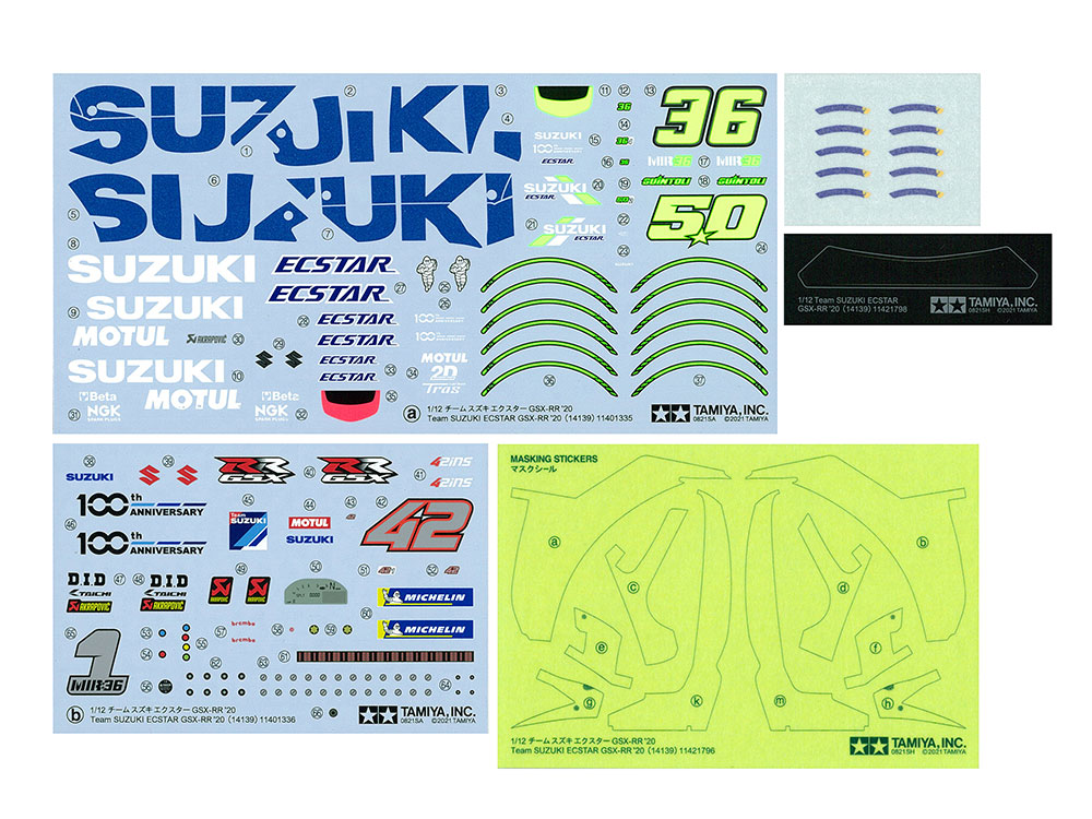 1/12 Team Suzuki ECSTAR GSX-RR '20 Item No: 14139