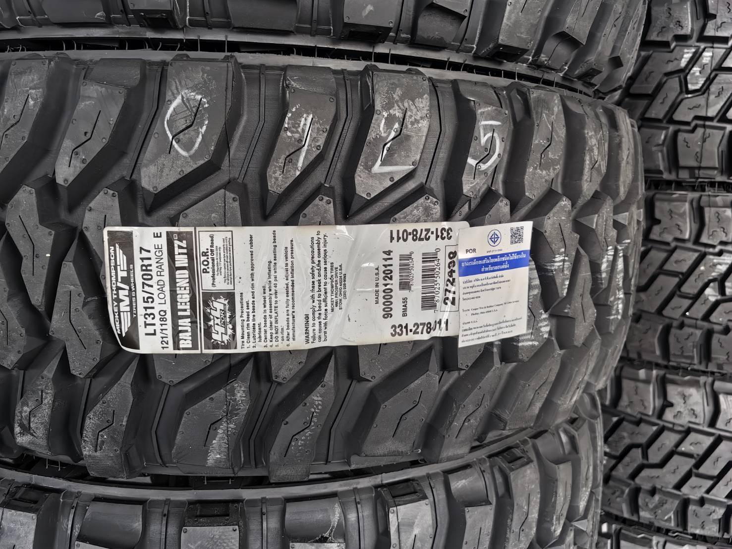 ยางใหม่ MICKEY THOMPSON BAJA LEGEND EXP 265/70-16 ราคาถูกที่ STEP9