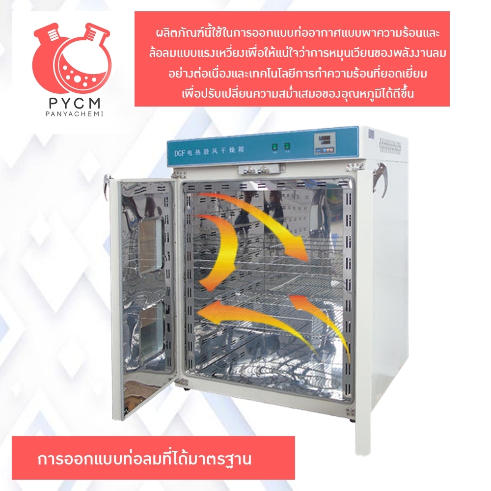 16518 ตู้อบแห้ง วัตถุดิบ สมุนไพร ฆ่าเชื้อ เครื่องมือแพทย์ ทำความร้อนไฟฟ้า รุ่น 101-4BS/4S 9 ชั้น