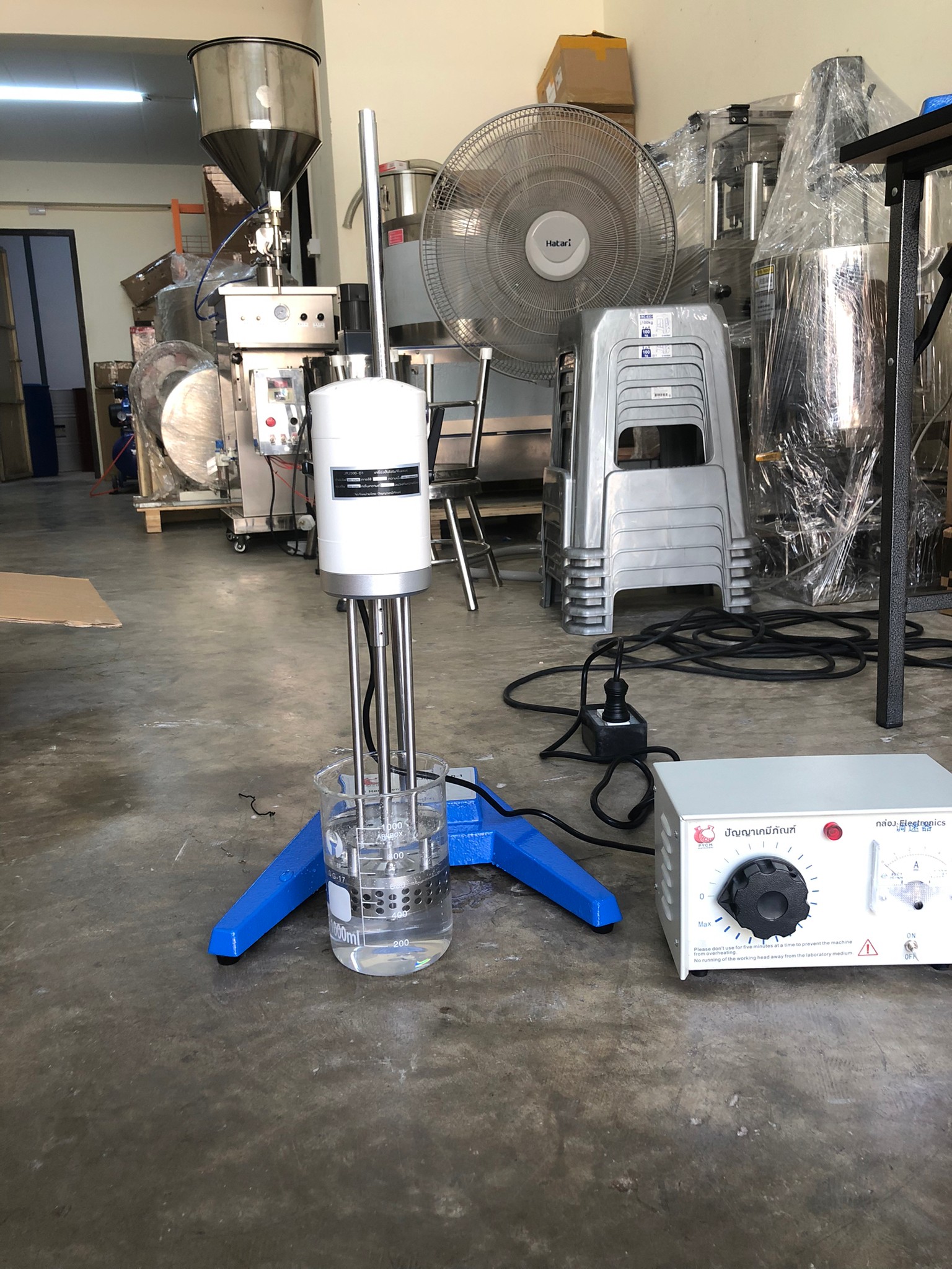 11072 เครื่องผสมเนื้อครีมและของเหลว Lab homogenizer รุ่น JRJ300-D-1