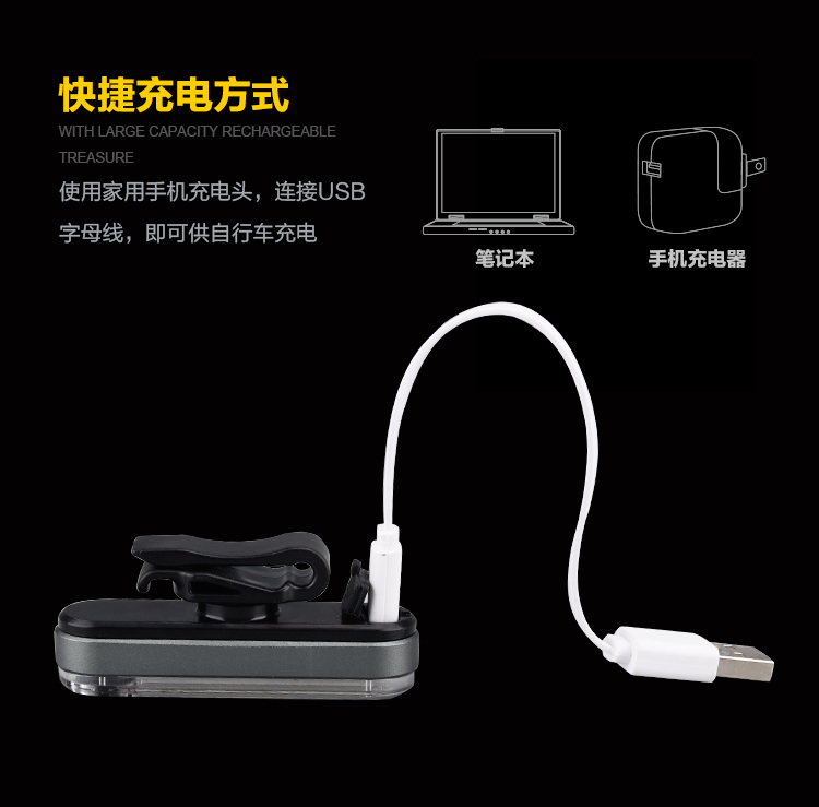 ไฟท้าย Machfally ชาร์ต USB