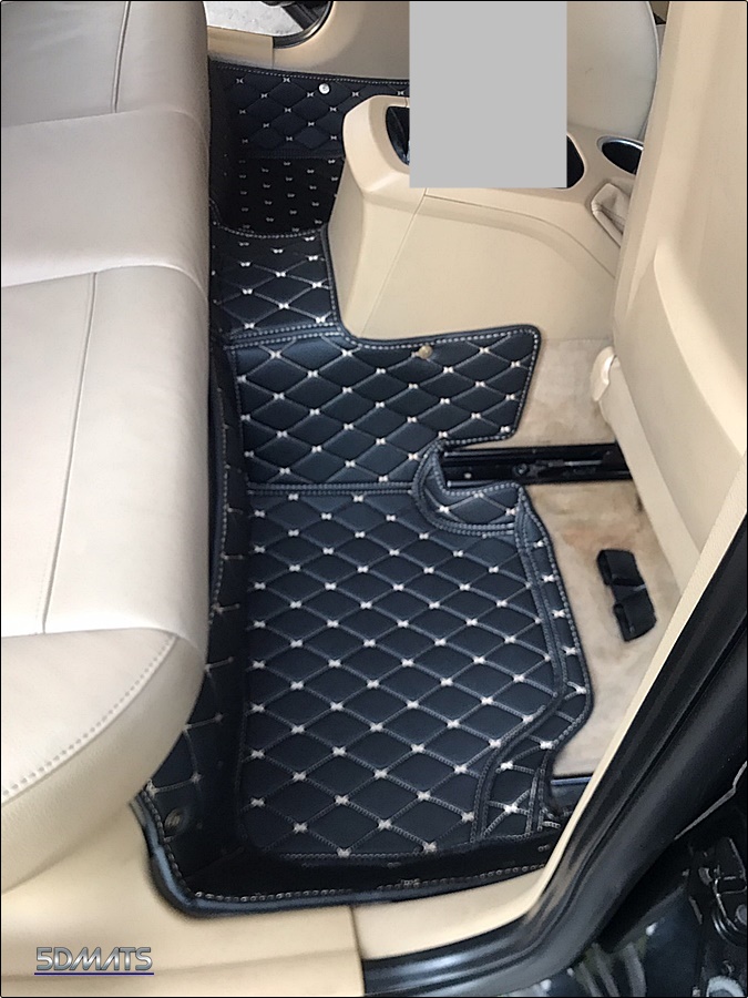 พรมปูพื้นรถยนต์ 6D BMW X1 E84 ปี2009-15 พรม6D QJ VIP หนาพิเศษ สีดำด้ายครีม รวมแผ่นปูท้าย ปิดเบาะ เต็มคัน