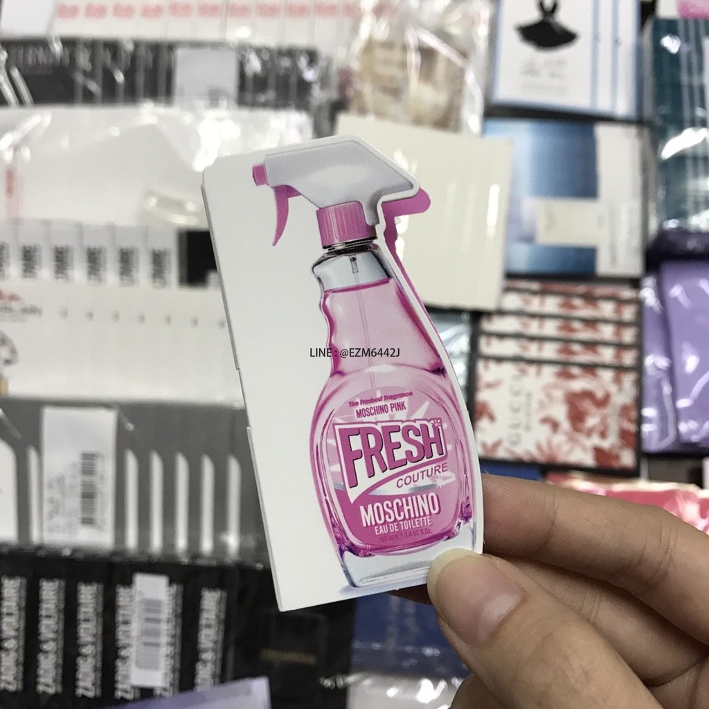 เช็คก่อนสั่ง น้ำหอมแท้ ขนาดทดลอง MOSCHINO PINK FRESH COUTURE FOR WOMEN EAU DE TOILETTE SPRAY