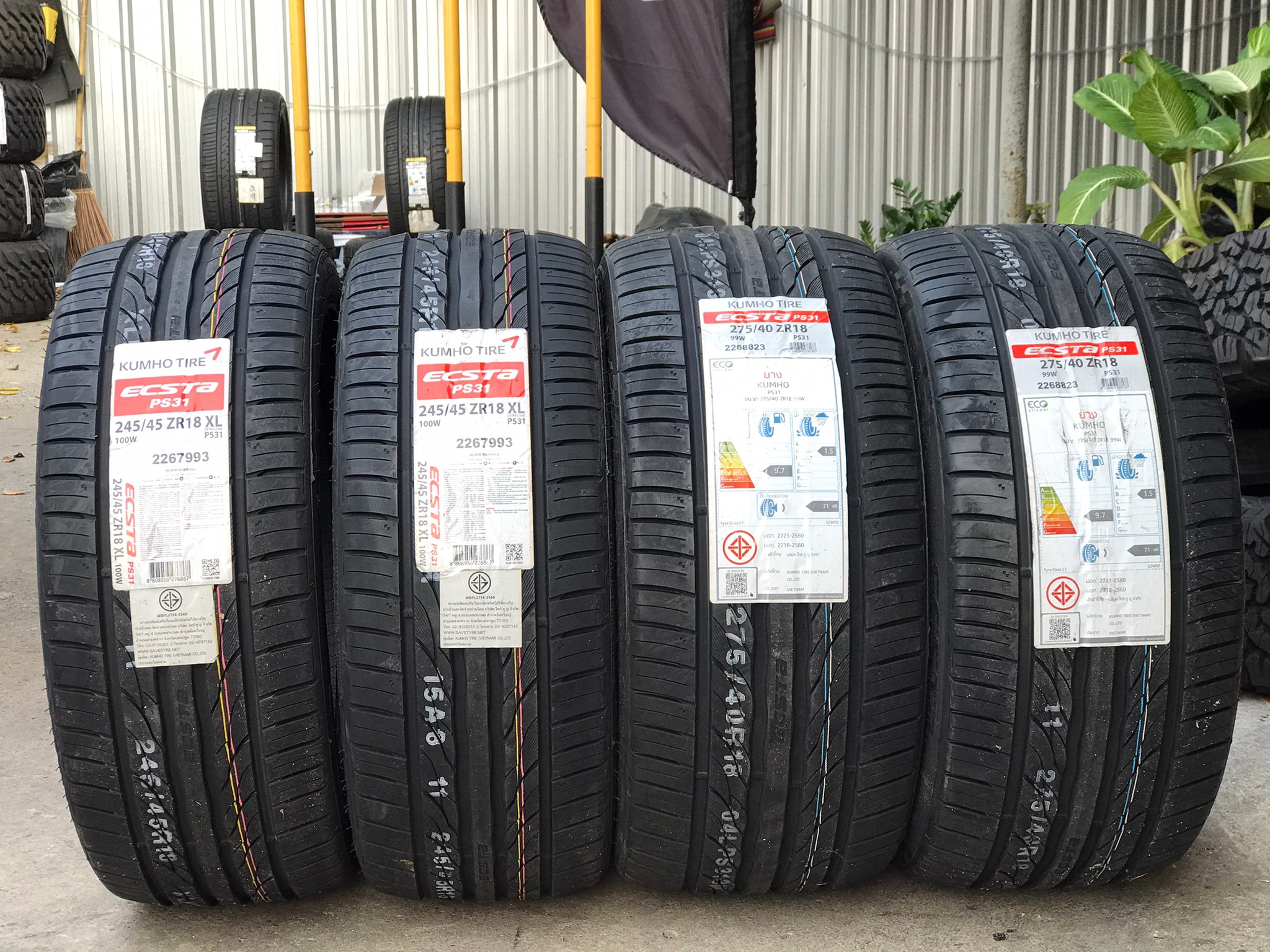 KUMHO PS31 ยางใหม่ สวยๆ เอาไปถูกๆ ให้จบที่นี่ 245/45-18 275/40-18