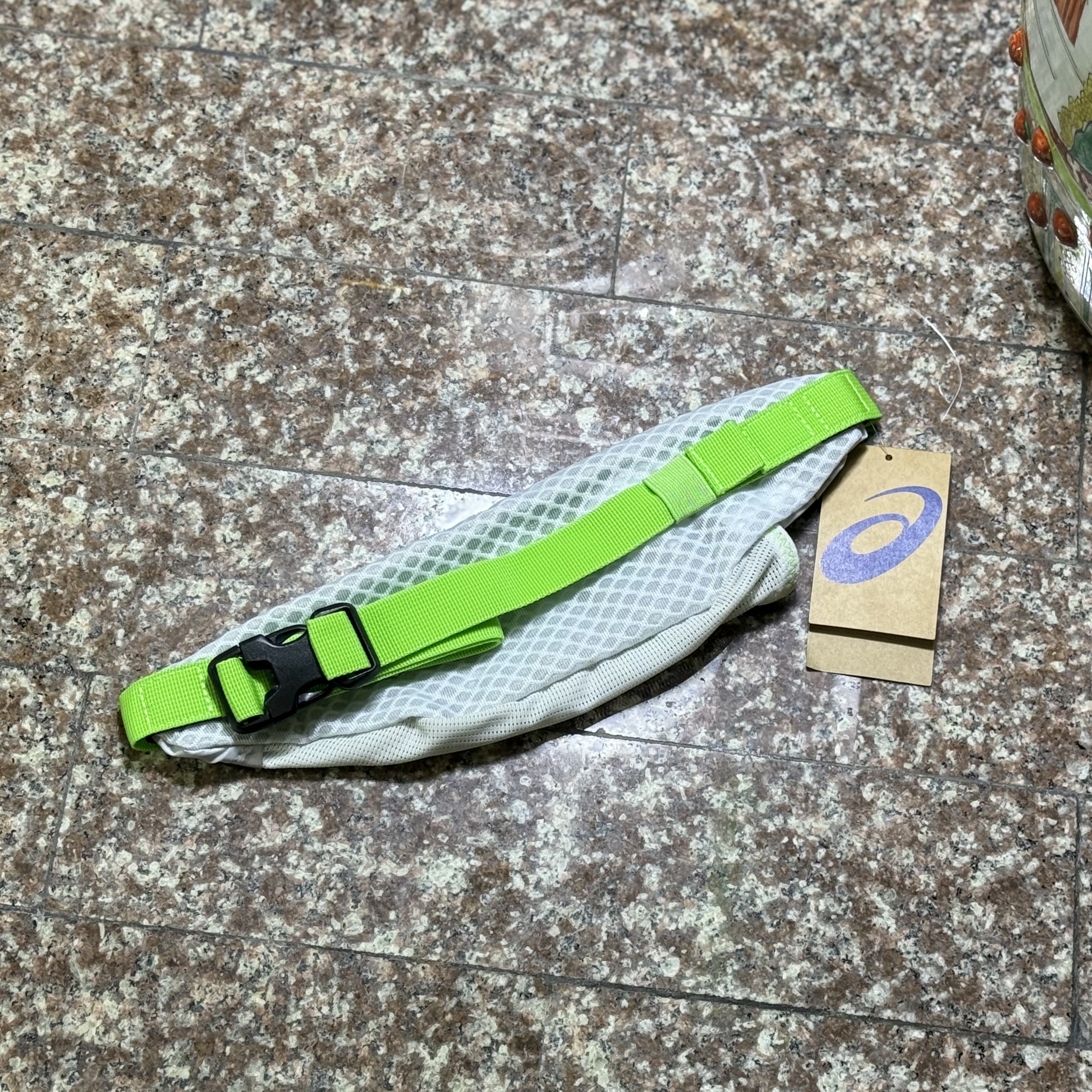 กระเป๋าวิ่ง ASICS Running Waist Pouch M ‘Grey/Lime’