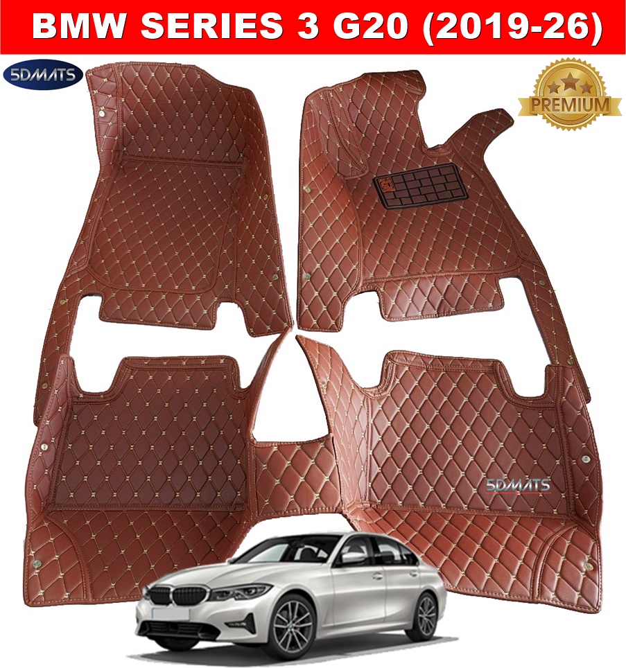 พรมปูพื้นรถยนต์BMW SERIES3 G20 (ปี2019-26) พรม6D VIP แบบหนาพิเศษ เต็มคัน 3ชิ้น