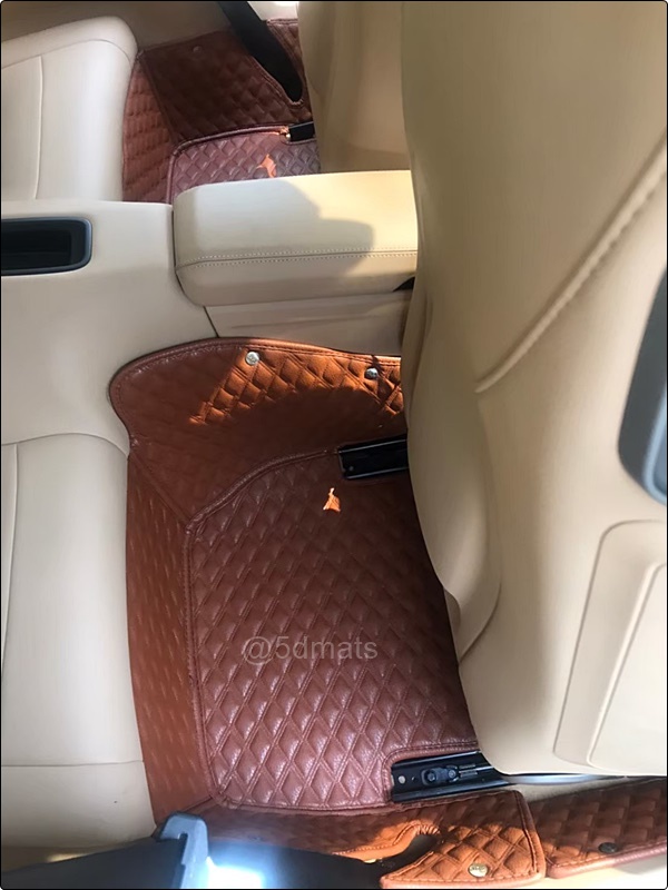 พรมปูพื้นรถยนต์ 5D PORSCHE 911 CarreraS พรมหนัง5D VIP ลายDiamond สีน้ำตาล เต็มคัน 5ชิ้น