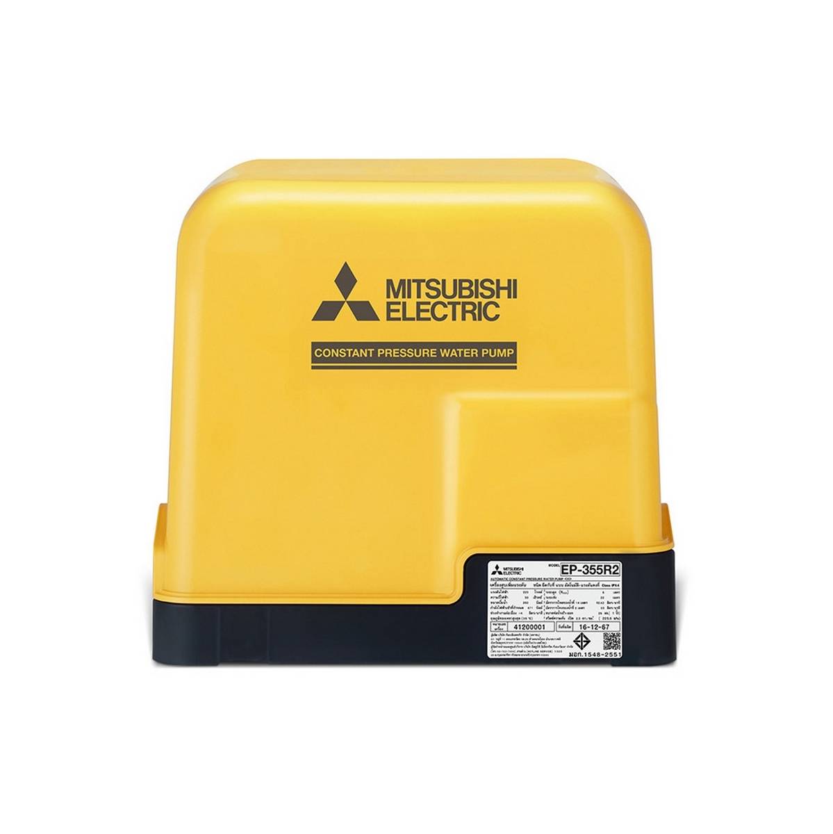 Mitsubishi MITSUBISHI ปั๊มน้ำอัตโนมัติแรงดันคงที่ รุ่น EP-355R2 ขนาด 350 วัตต์ ระยะดูด 8 เมตร ระยะส่ง 22 เมตร ขนาดท่อ 25 มม. ปริมาณน้ำ 65 ลิตร/นาที (สูงสุด), 55 ลิตร/นาที (ระยะ 12 เมตร) สำหรับบ้านขนาดใหญ่ จุดที่ใช้น้ำ 1-8 จุด (มิตซูบิชิ)