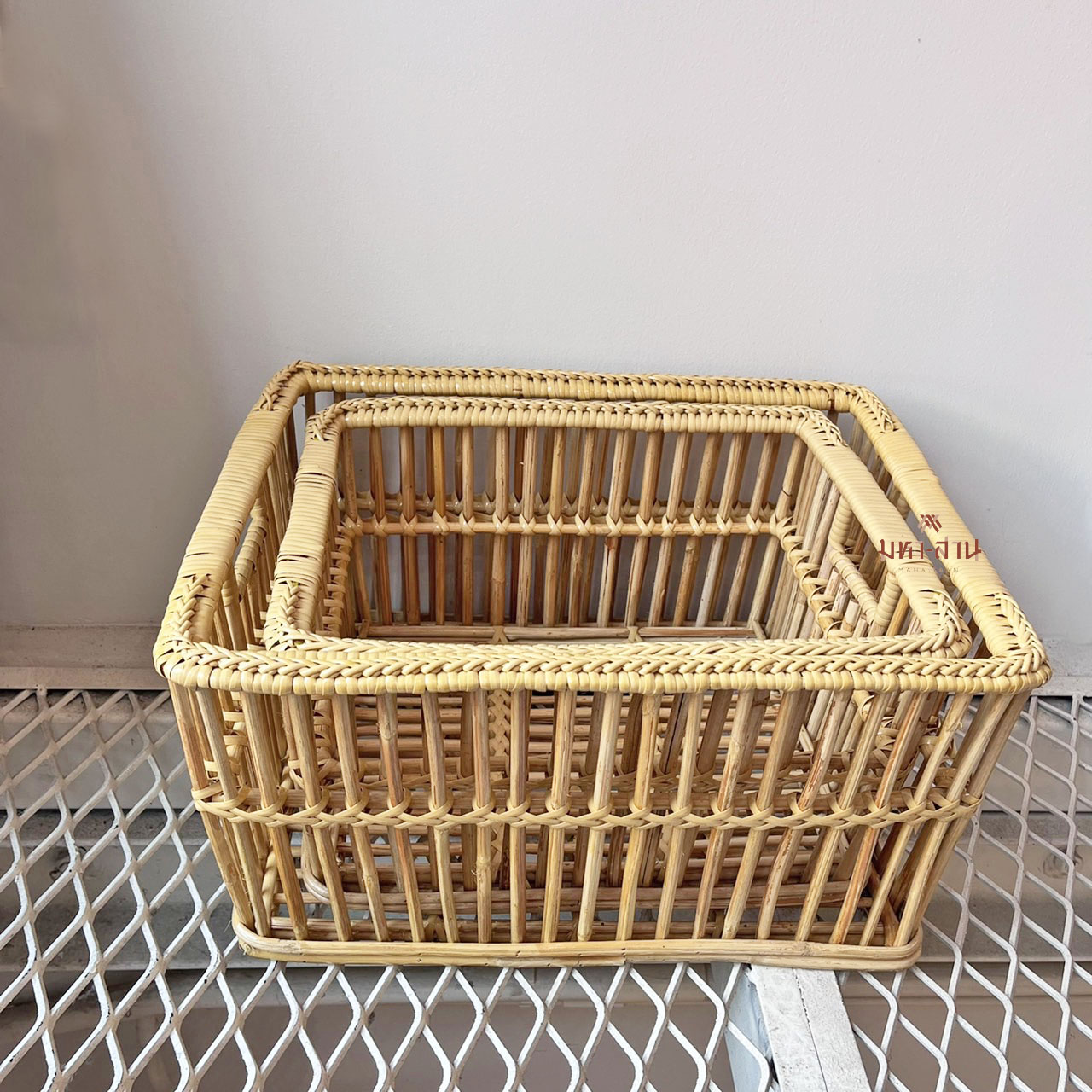 ตะกร้าหวาย ตะกร้าใส่ของ ตะกร้ามินิมอล ตะกร้าสัตว์เลี้ยง ตะกร้าท้ายรถ ตะกร้าจักรยาน 🧺