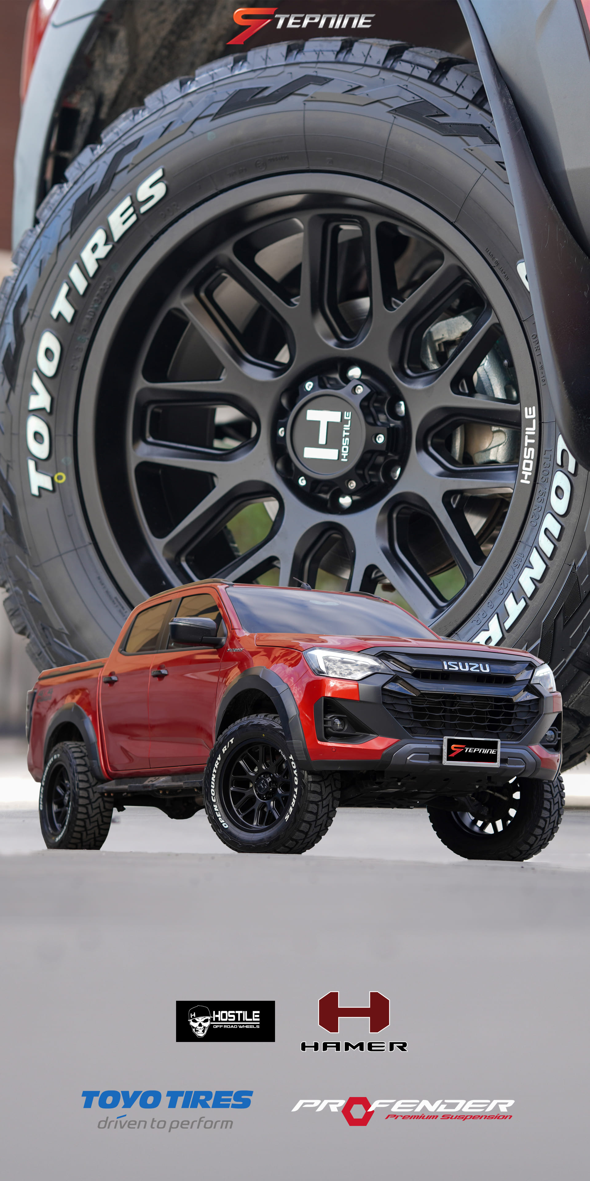 ALL NEW ISUZU D-MAX 2024 ล้อแท้ HOSTILE H120