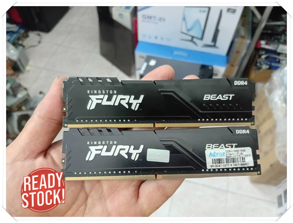 ** มือ 2 ** RAM (แรม) DDR4 16G (8GX2) KINGSTON FURY