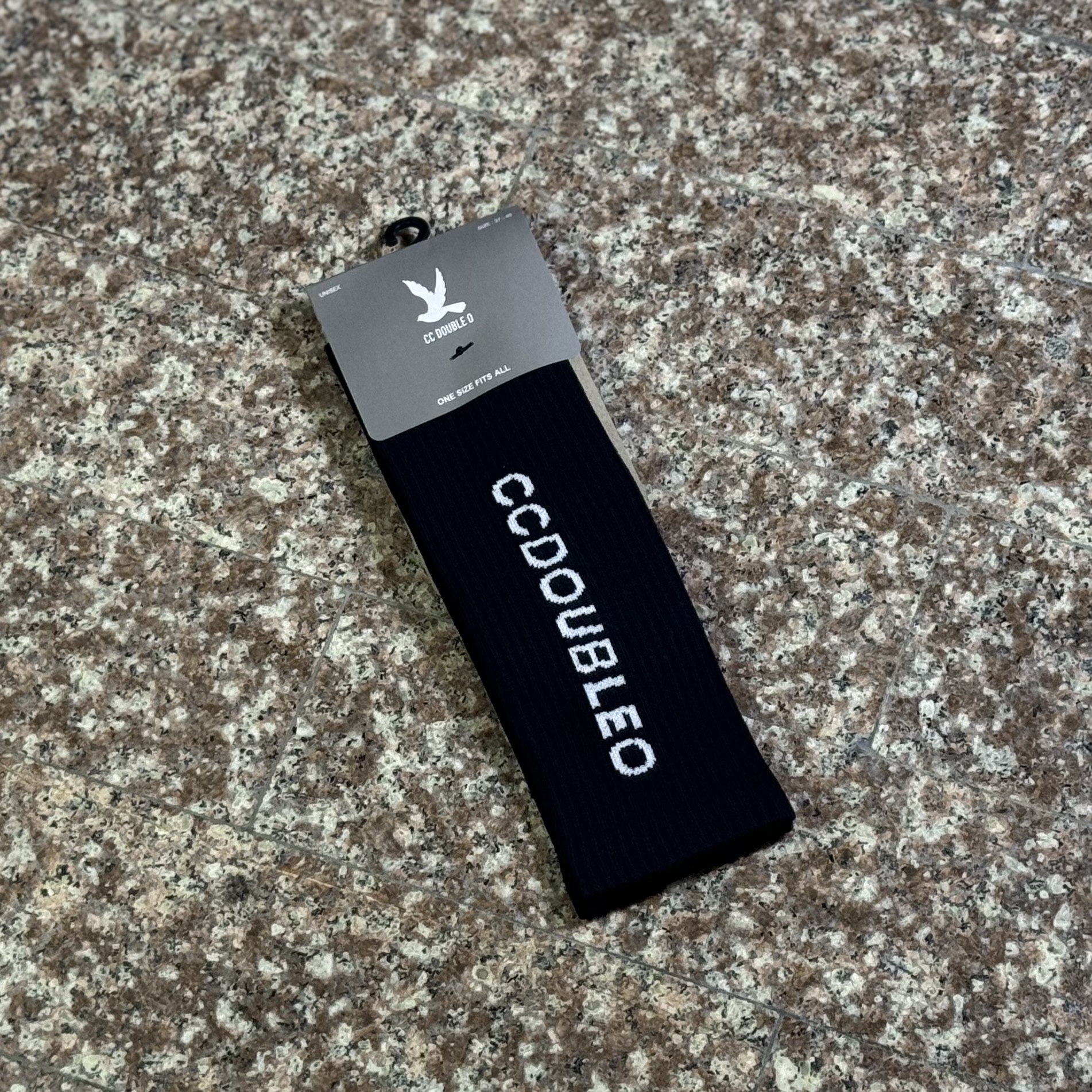 ถุงเท้า CC Double O Crew Socks ‘BLACK’