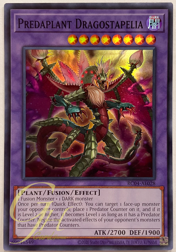 Yugioh [RC04-AE028] Predaplant Dragostapelia (Super Rare)