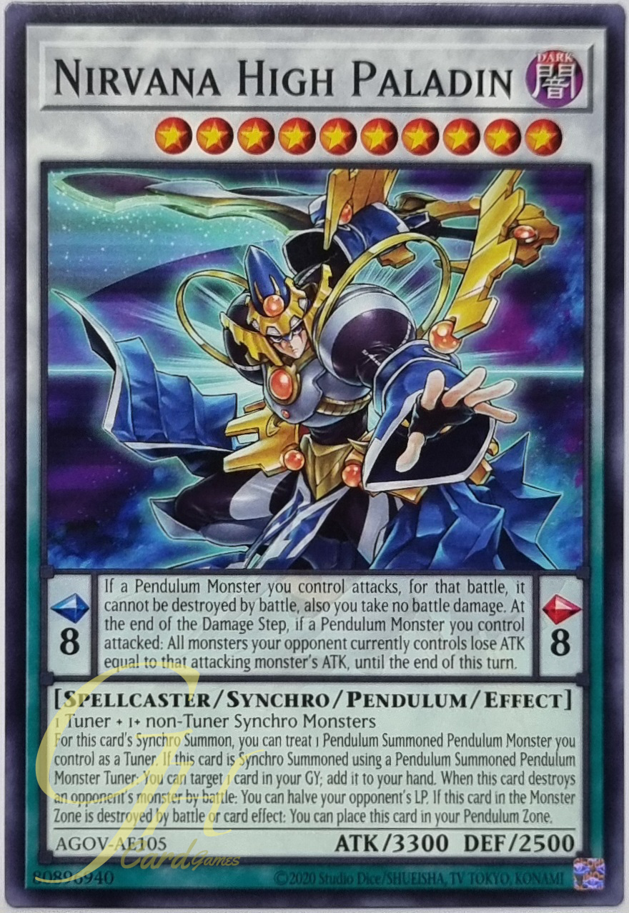 Yugioh [AGOV-AE105] Nirvana High Paladin (Common)