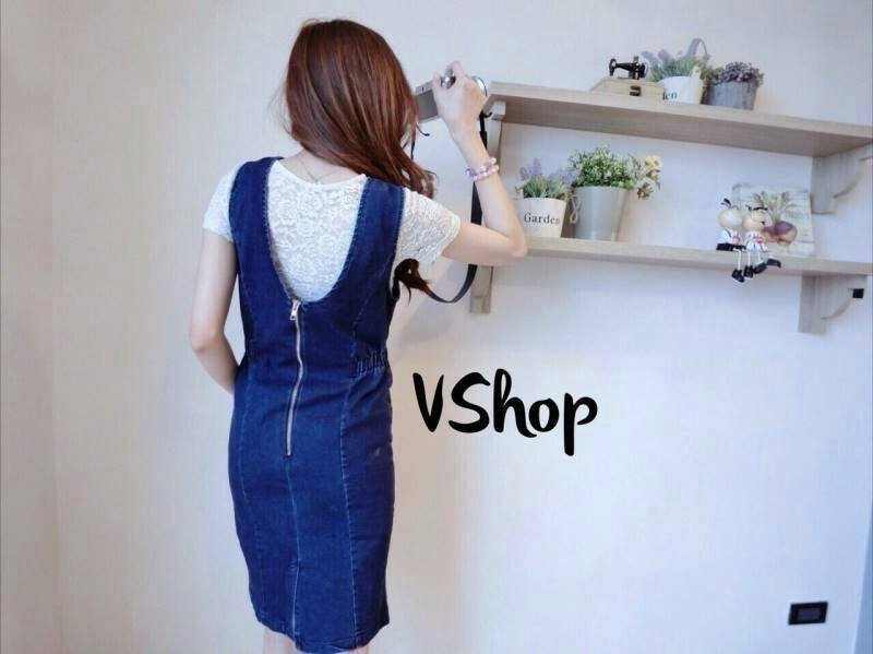 Set เอี๊ยมกป.ยีน +เสื้อลูกไม้