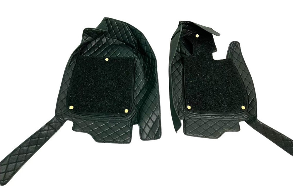 BMW X1 E84 (2009-15) พรม7D บีเอ็มดับเบิ้ลยู เอ็กซ์1 สีดำด้ายดำ เสริมใยดักฝุ่น เข้ารูป เต็มคัน