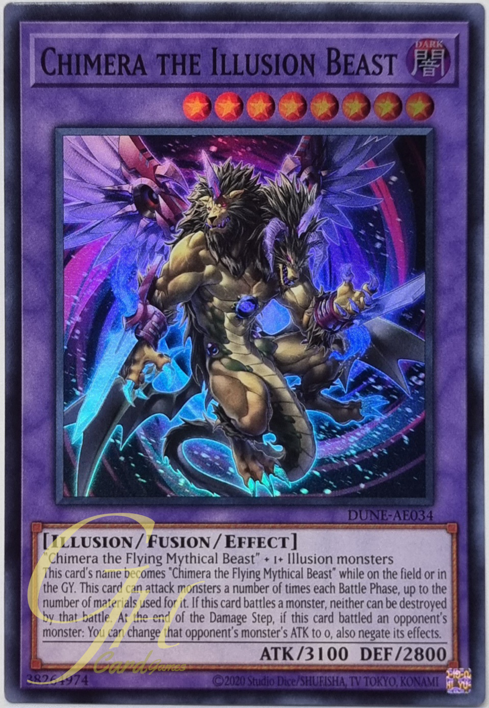 Yugioh [DUNE-AE034] Chimera the Illusion Beast (Super Rare)