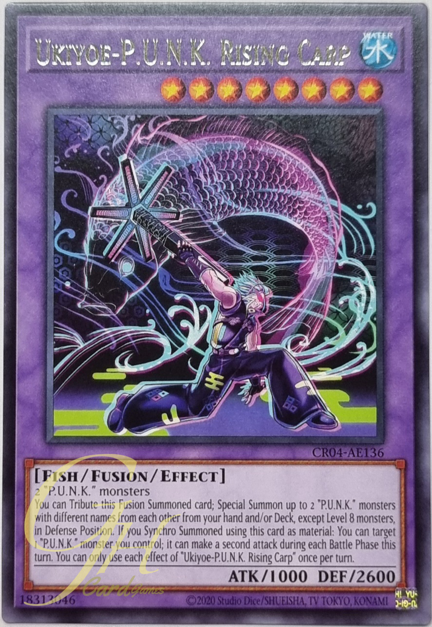 Yugioh [CR04-AE136] Ukiyoe-P.U.N.K. Rising Carp (Rare)