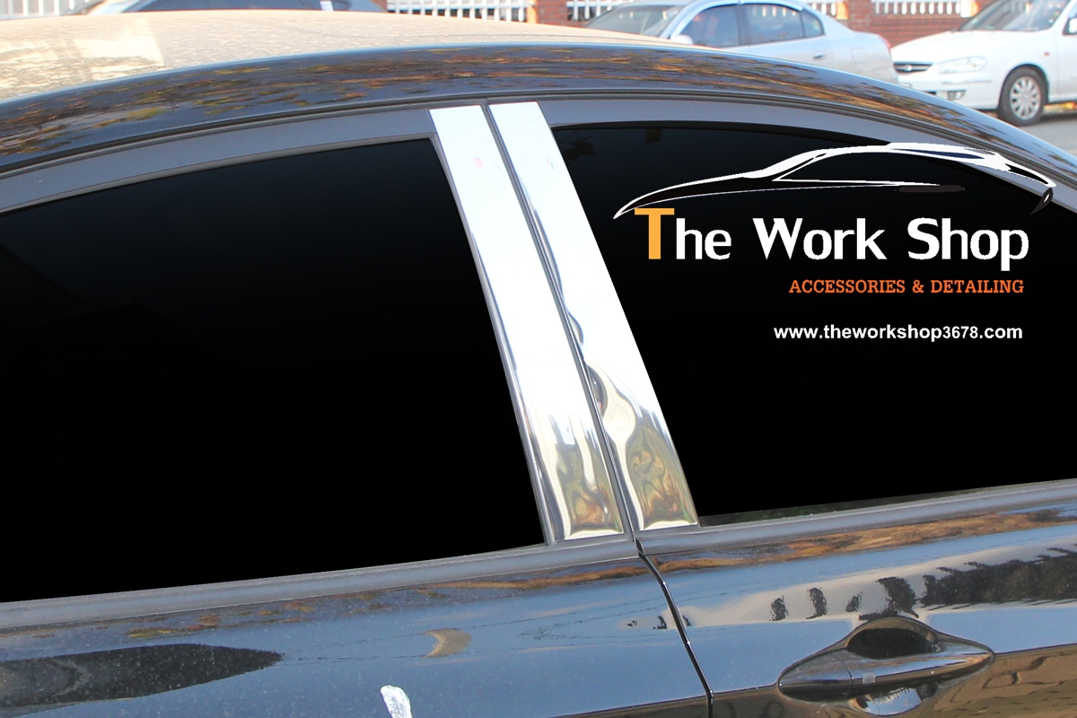 B Pillar Molding / PVC Pillar Molding for Sonata ( ชุดโครเมี่ยมแต่งที่คั่นกระจก )