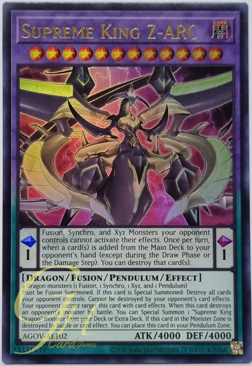 Yugioh [AGOV-AE102] Supreme King Z-ARC (Ultra Rare)