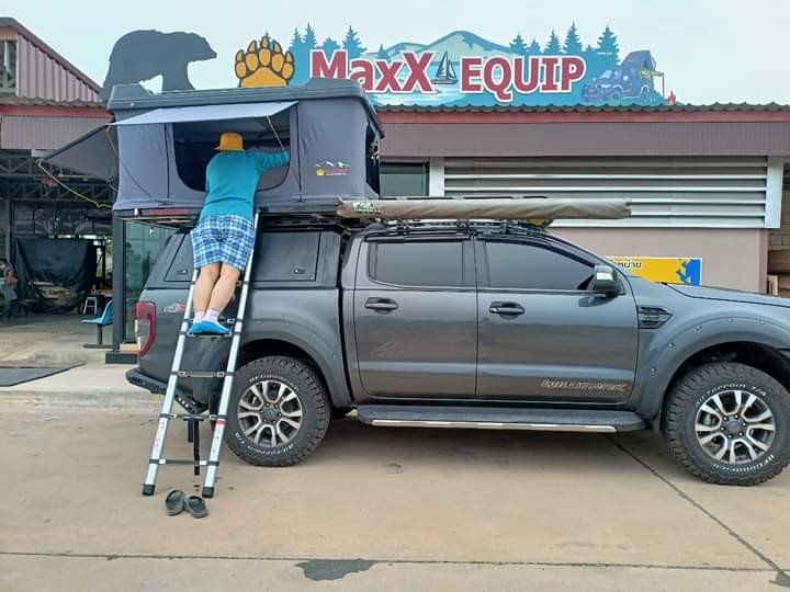 Hawkeye Adventure Size L สีขาว (1.2) - MaxX Equip เต็นท์หลังคารถ ประเภท หลังคาแข็ง