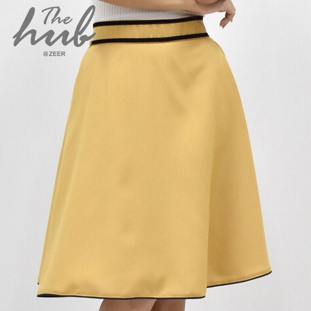 กระโปรงน่ารัก เอวสม็อคหลัง