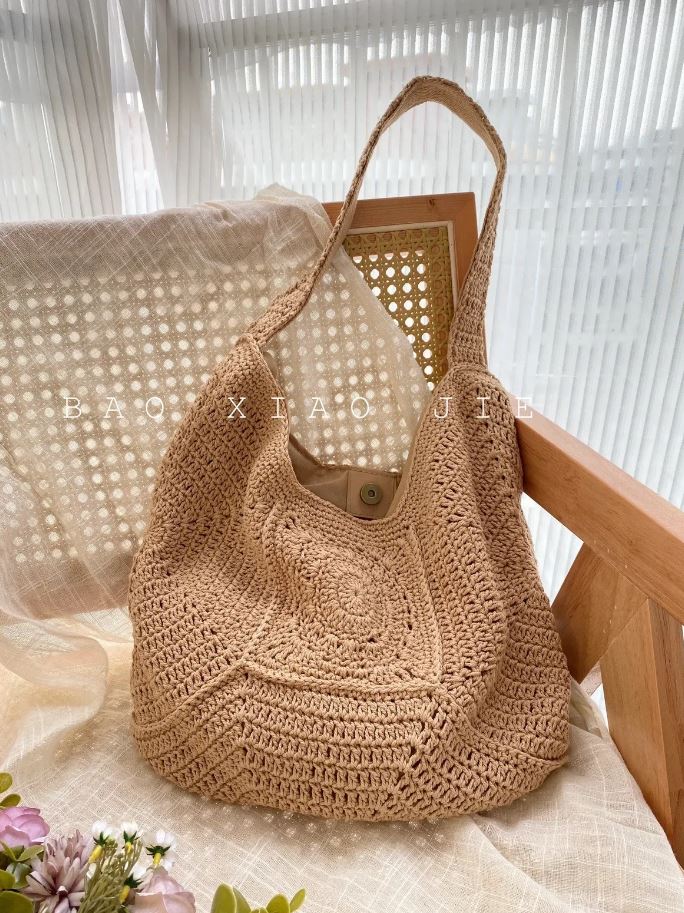 กระเป๋าสะพายข้าง แบบถัก สไตล์ผู้หญิง เรียบง่าย ☃️