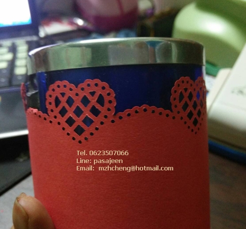 Punch แต่งขอบกระดาษ ลายหัวใจ