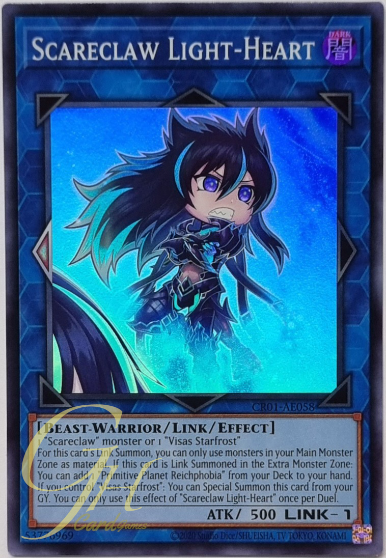 Yugioh [CR01-AE058] Scareclaw Light-Heart (Super Rare)