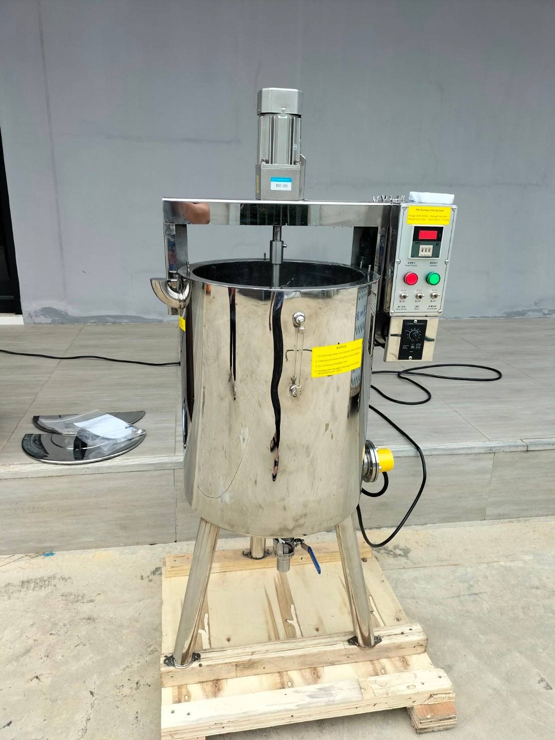 16794 หม้อต้มหม้อกวน 2ชั้น ทำความร้อนได้สูงสุด 100 องศา 50L รุ่น pro OTXY-01