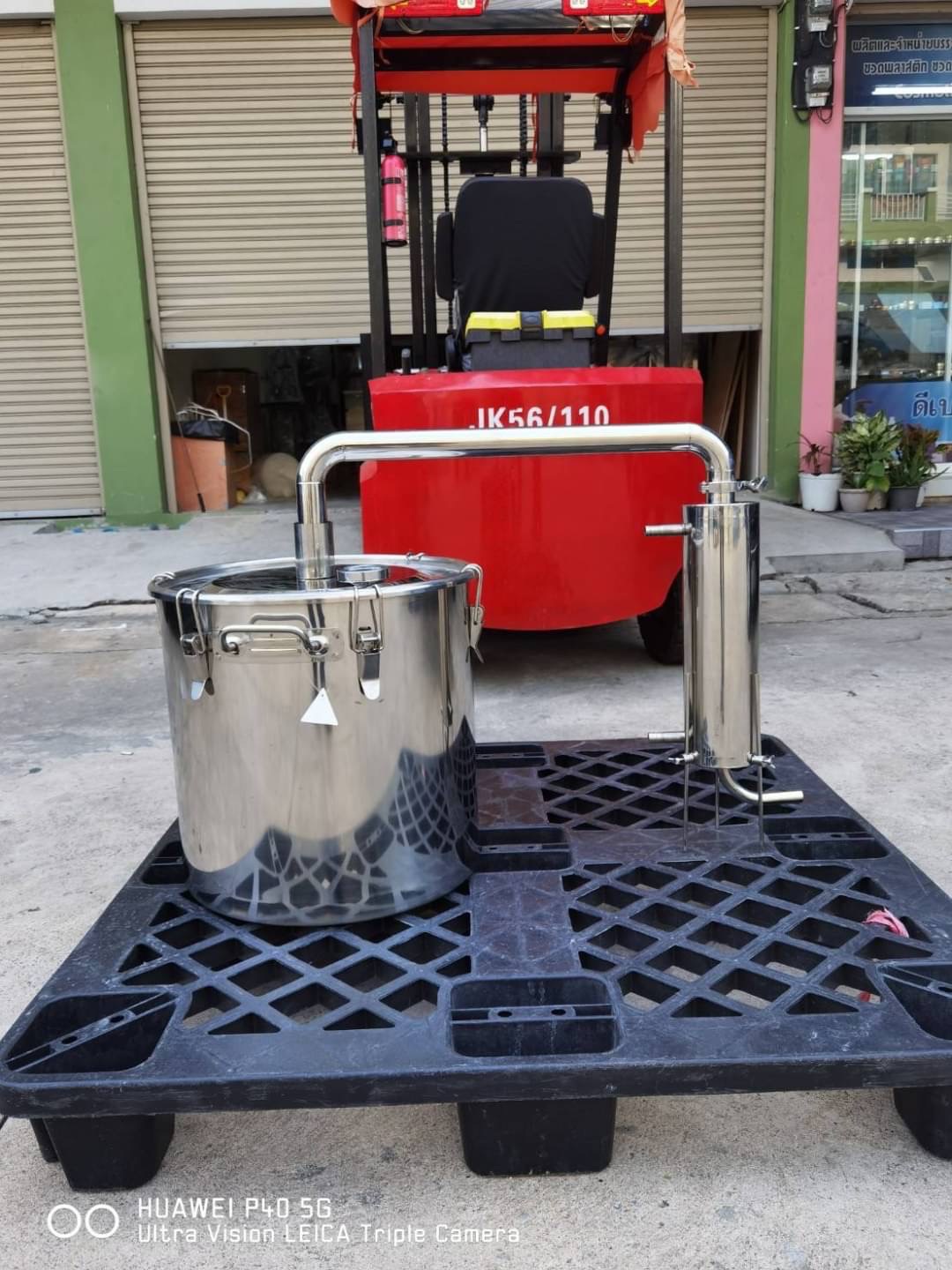 YANTAI-02 หม้อต้ม หม้อกลั่นน้ำ กลั่นไวน์ กลั่นน้ำมันหอมระเหย (ใช้กับเตาแม่เหล็กไฟฟ้าได้)