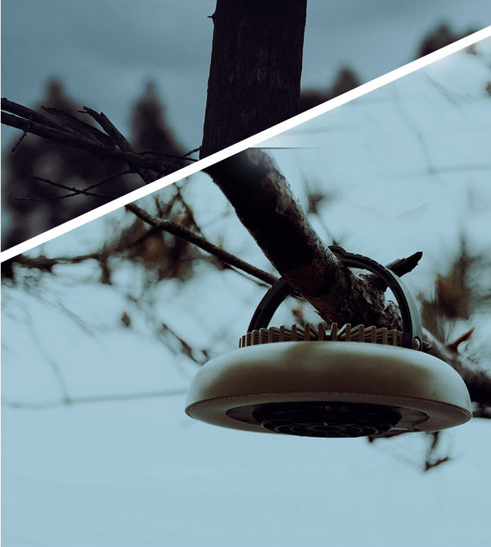 Portable Wild Land Disc Fan Light LED Camping Lantern