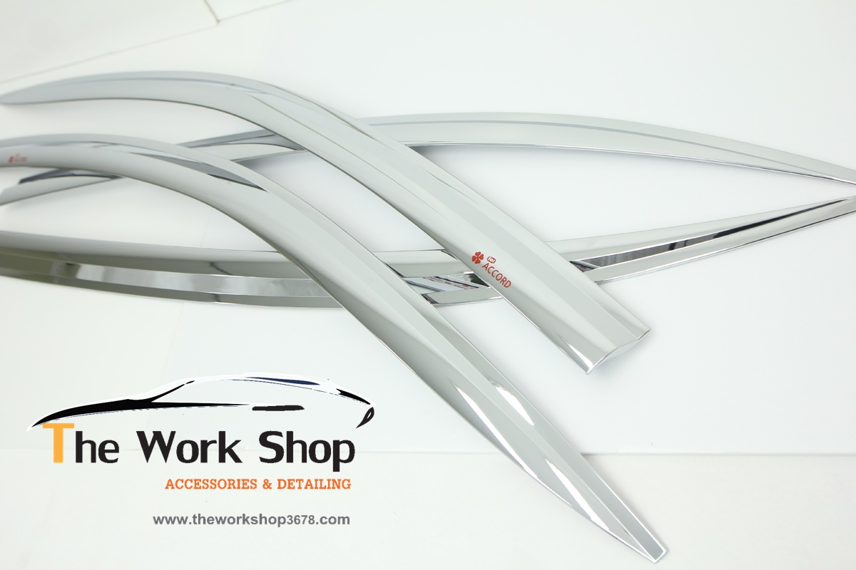 Chrome Door Visor for Accord All New - กันสาดโครเมี่ยม