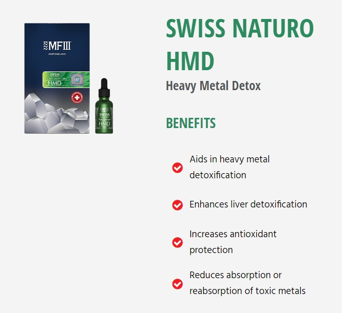 SWISS NATURO HMD Heavy Metal Detox ดีท็อกซ์ล้างพิษโลหะหนัก