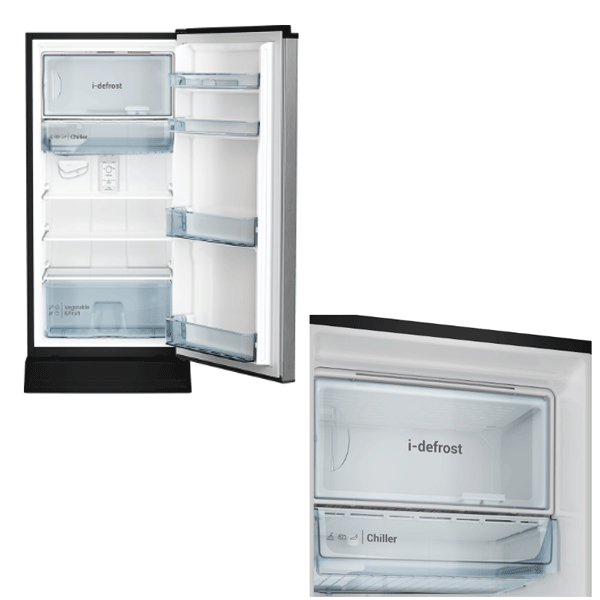 ตู้เย็นประตูเดียว Hitachi 6.6 คิว รุ่น HR1S5188MN ระบบละลายน้ำแข็งอัตโนมัติ I-Defrost สอบถามสินค้า พร้อมส่วนลด ทัก line @srchomelcd