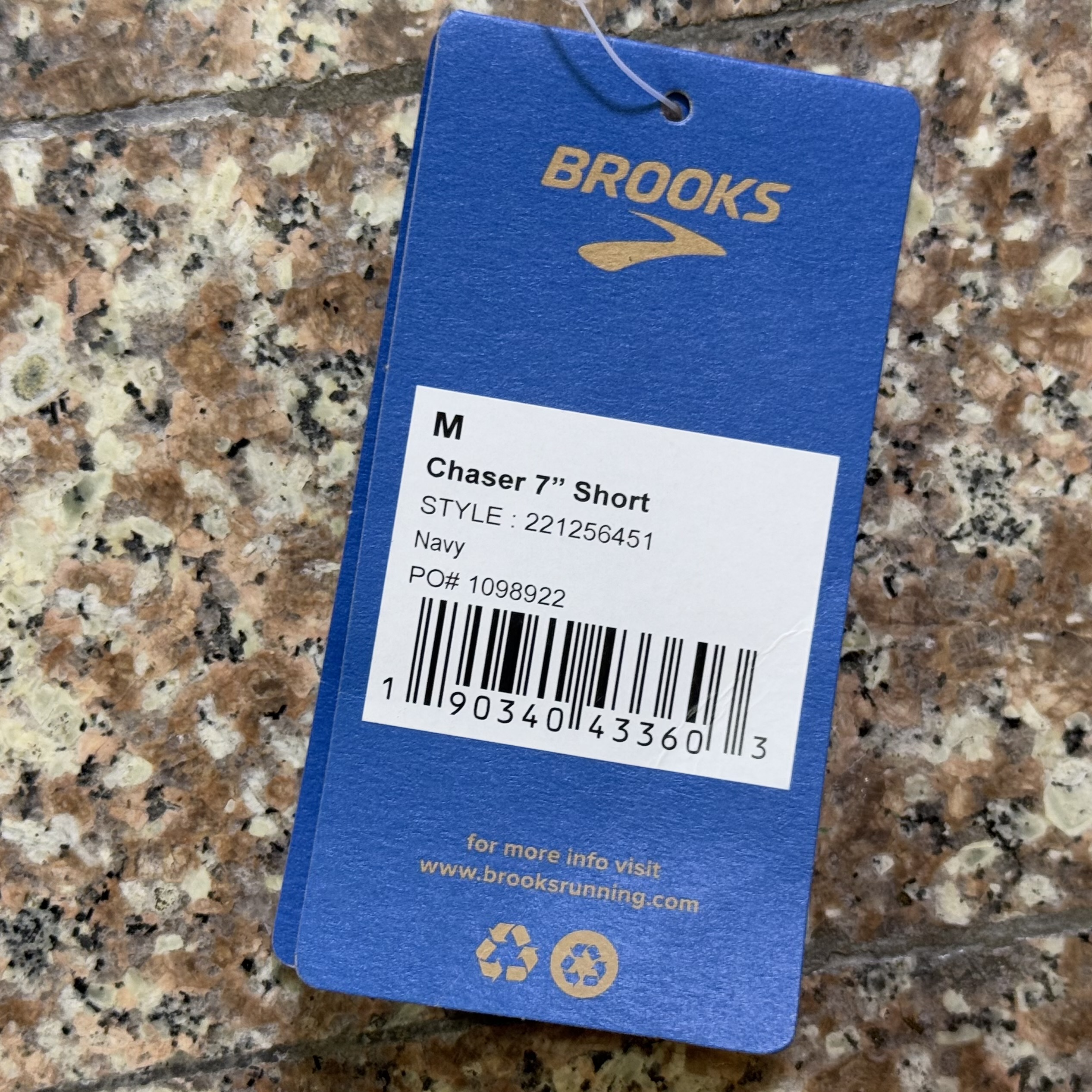 กางเกงวิ่ง Brooks Chaser 7” Women Running Shorts ‘NAVY’ (M)