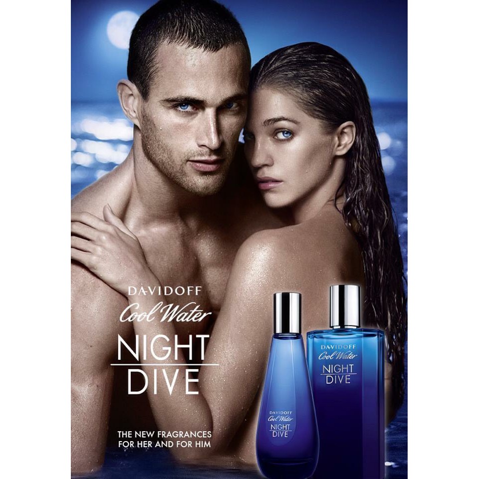 น้ำหอมแท้ DAVIDOFF COOL WATER NIGHT DRIVE FOR MEN EAU DE TOILETTE SPRAY 125 ML TESTER BOX ของใหม่ กล่องเทสเตอร์